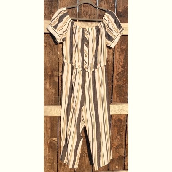 Women's striped romper - Picture 1 of 4